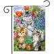 thumbnail image 1 of SAYTAY Garden Cats Spring Garden Flag 12.5' x 18' Kittens Floral Bucket, 1 of 3