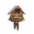 thumbnail image 1 of Cuckoo Clock Black Forest house with moving beer drinker, 1 of 1