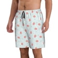 thumbnail image 2 of Kdxio Strawberry Pattern Mens Casual Shorts - Drawstring Summer Beach Sports Shorts for Men, 2 of 9