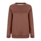 thumbnail image 5 of Qucoqpe - Camiseta de manga larga con cuello redondo para mujer, sudadera cálida de invierno con forro polar, blusa informal de color liso, talla 3XL, color café, 5 of 8