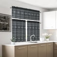 thumbnail image 7 of Haperlare Boho Kitchen Curtains for Window 30 inch Farmhouse Country Tier Curtains Tribal Window Treatments for Bathroom Living Room Bedroom, Gray, 2 Panels, 7 of 7