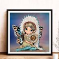 thumbnail image 2 of Cuadros Decorativos 5D DIY Big Eyes Doll Taladro parcial Pintura Diamante en forma especial Decoración de dibujo Tmvgtek embutido en tela, 2 of 9