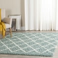 thumbnail image 7 of SAFAVIEH Dallas Jerrie Geometric Shag Area Rug, Ivory/Grey, 6' x 6' Square, 7 of 7