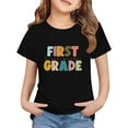thumbnail image 1 of LIJCC Garçons Filles Premier Jour de Première Année Rentrée des Classes T-Shirt en Coton Manches Courtes T-Shirt Haut Imprimé Lettre Haut Rentrée des Classes, 1 of 5