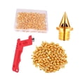 thumbnail image 4 of 120 piezas Track and Field Running Spikes Spikes de reemplazo fácil de instalación con una llave de 0,5 cm para senderismo al aire libre Cross Country Oro, 4 of 8
