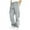 Gray, variant on YDKZYMD Black Mens Cargo Sweatpants Open Bottom Fleece Warm Athletic Jogger Pant with Pockets Elastic High Waist Baggy Pant Heavyweight Wide Straight Leg Sweatpant Casual Drawstring Trousers XL