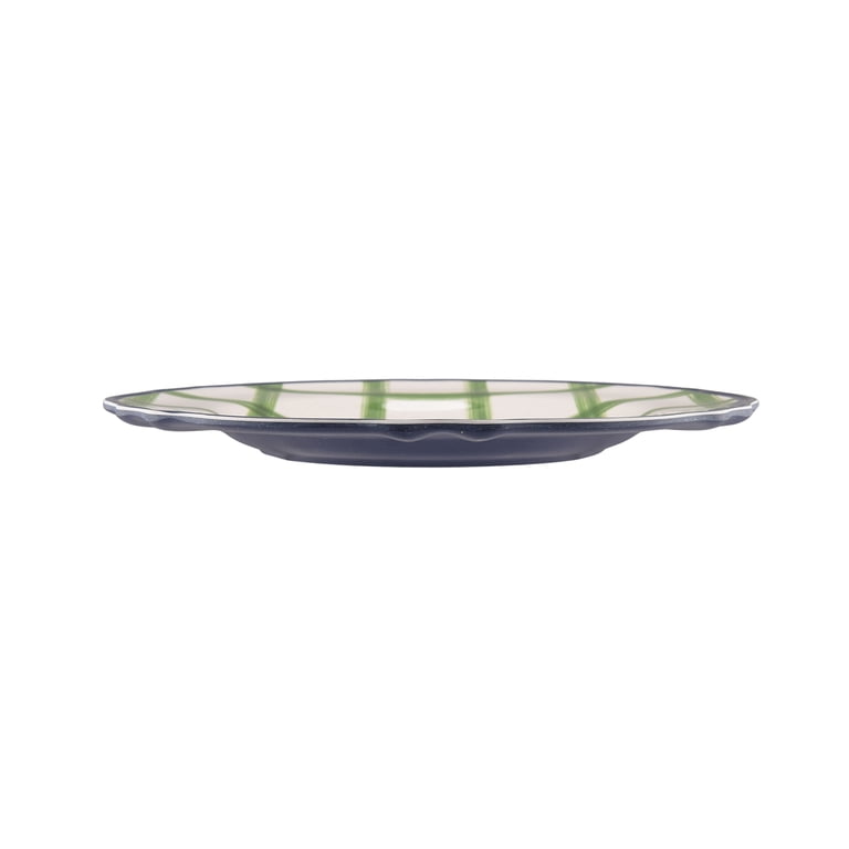 Beautiful 4-Piece 9-Inch Bamboo Melamine Sardine Salad Plate Set