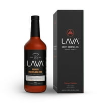 LAVA Premium Mango Michelada Mix Made With Real Mango Puree, Ancho Chile Peppers, New Mexico Chile, Tamarind, No Junk Ingredients, Vegan, 1-Liter (33.8oz) Glass Bottle, Ready to Use