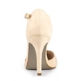 thumbnail image 3 of BLISSFUL STEP Women's Round Toe Stiletto Heel T-Strap Dress Pumps, 3 of 7