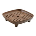 thumbnail image 3 of deevoka Chinese Tea Tray Sturdy Smooth Small Tea Tray for Cafes Home Teahouse Square, 3 of 9