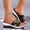 Black, variant on Style Chain Strap Sandals for Women, Non-Slip Soft Sole Height Increasing Platform Summer Sandals with Arch Support, Dressy Casual Slides