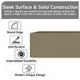 thumbnail image 5 of CASAINC Concrete Art Basin Rectangular Bathroom Vessel Sink in Taupe Clay with The Same Color Drainer, 5 of 8