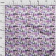thumbnail image 3 of oneOone Cotton Poplin Purple Fabric Travel Sewing Material Print Fabric By The Yard 42 Inch Wide, 3 of 4
