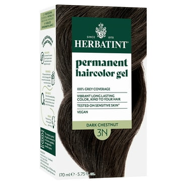 Herbatint Permanent Hair Dye For Women - 3N Dark Chestnut - 100% Gray Coverage - Ammonia-Free, Alcohol-Free & Vegan - 5.75 fl oz