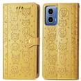 thumbnail image 3 of Funda Cartera FOXDOCK para Motorola Moto G34 , Flip PU con Relieve de Gatos y Perros, Tarjetero y Soporte, 3 of 6