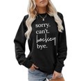thumbnail image 2 of WEAIXIMIUNG Sweatshirts pour Femmes Pull Décontracté à Manches Longues Col Rond avec Imprimé Lettre, 2 of 4