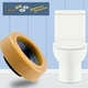 thumbnail image 5 of Kit de inodoro con de cera para baño Sello de inodoro, para reinstalación de líneas de desechos de 4 pulgadas del inodoro estilo 2 Sunnimix Anillos de baño, 5 of 7