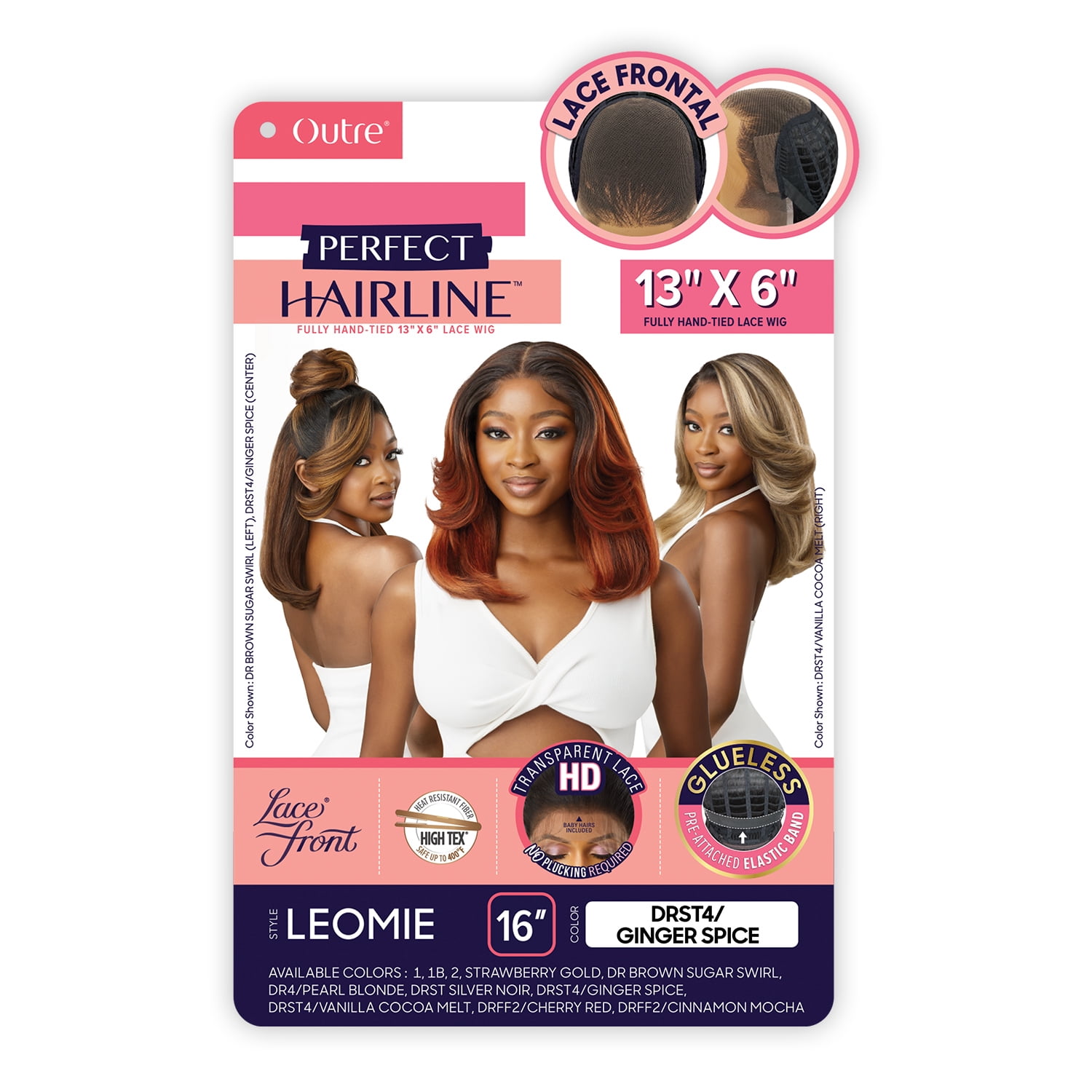 Outre HD Lace Front Wig Perfect Hairline Glueless Fully Hand-Tied 13X6 Lace Wig&nbsp;Leomie (STRGD)