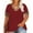 Dark Red, variant on Vergoodr Plus Size Tops For Women Short Sleeve T Shirt Casual Summer V Neck Tunics Tee