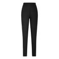 thumbnail image 5 of Fleece Lined Leggings Women Thick Winter Warm Thermal High Waisted Leggings Tummy Control Workout Yoga Pants Black XL, 5 of 5