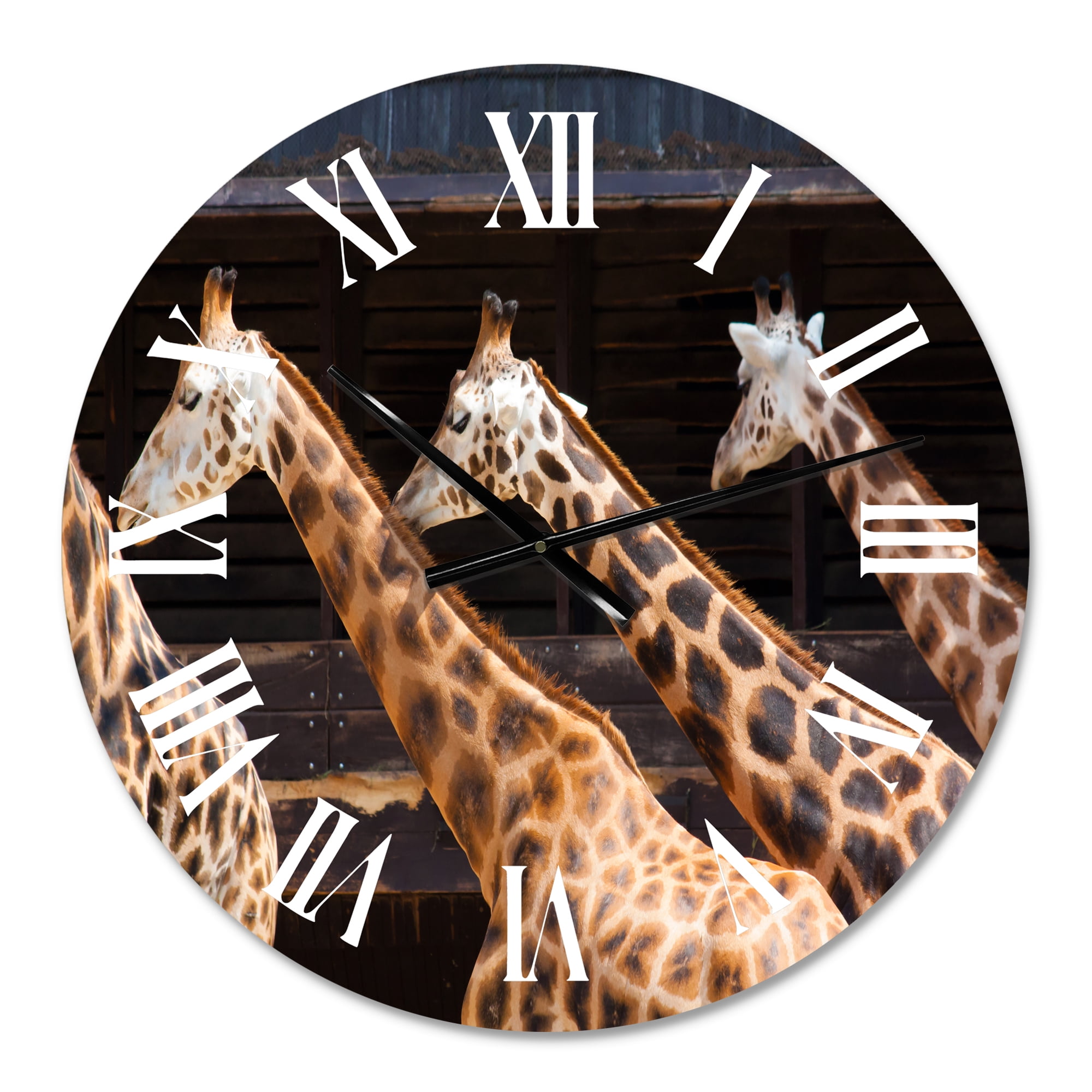 Designart 1 in Quartz Farmhouse Wall Clock