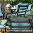 thumbnail image 6 of Hanover Lavallette 7-Piece Outdoor Dining Set in Ocean Blue, LAVDN7PC-BLU, 6 of 15