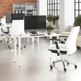 thumbnail image 3 of Bush Business Furniture Hustle 48W x 24D Computer Desk with Metal Legs in White, 3 of 8