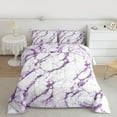 thumbnail image 2 of Castle Fairy 2-Piece Twin Size Comforter Set - Marble Watercolor Modern Print, 2 of 8