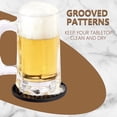 thumbnail image 5 of Coasters for Drinks Set of 6 with Holder, Silicone Coasters Tabletop Protection for Any Table Type, Dishwasher Safe (Black), 5 of 5