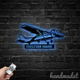 thumbnail image 3 of Handmadetneonsign Airplane Metal Wall Art Light, Airplane Metal Sign Wall Decor, Jet Metal Decor 50216, 3 of 5