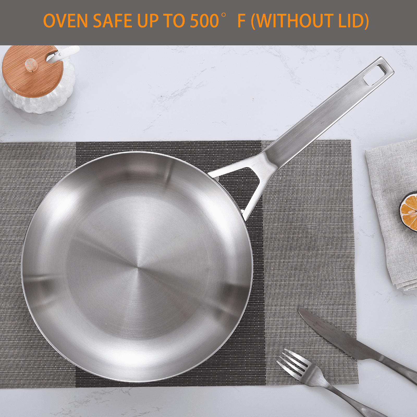 Delarlo Tri-Ply Stainless Steel Steamer Pot – 12 Inch, 7QT, With Lid & Steamer Tray, Induction Compatible - View #14