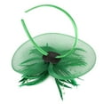 thumbnail image 3 of MESSUEN Fashion Hat Dress Hat Tea Party Hats for Girls Womens Church Hats Dress Hats for Women Tea Party Headband Fancy Hats for Women Green One Size, 3 of 6