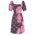 thumbnail image 7 of Pink Japanese Sakura Flowers On Wave Pattern Sleeveless Dress Aesthetic clothing women's elegant loose dresses, 7 of 7