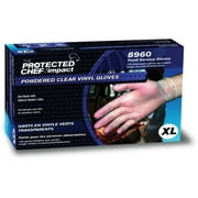 General-Purpose Vinyl Gloves, Powdered, X-Large, Clear, 2 3/5 Mil, 1000/carton