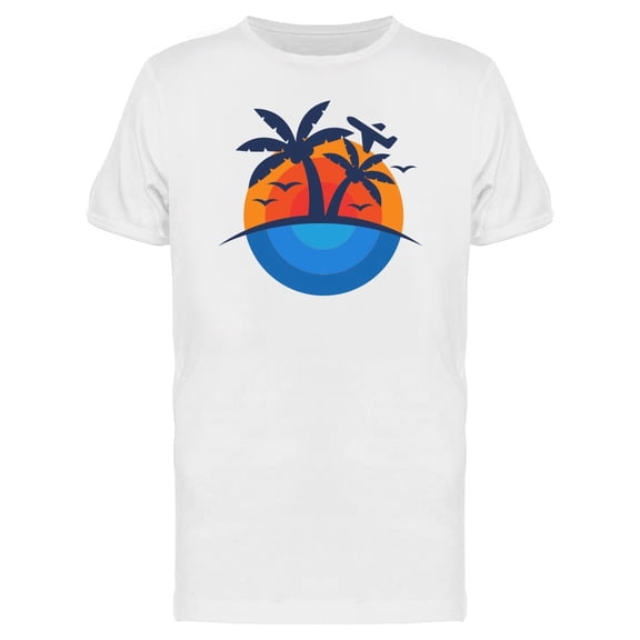 Palm Trees By The Sea Tee Men's -Image by Shutterstock