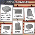 thumbnail image 2 of yeacher 8-Piece Travel Packing Cube Set with Mesh Design, Waterproof Organizers for Luggage, Grey, 2 of 6
