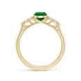 thumbnail image 2 of ANGARA Lab Grown Pear Shape Emerald Side Stone Engagement Ring with Diamonds for Women in 14K Yellow Gold (Size-8x6mm) | May Birthstone, Anniversary, Jewelry Gift for Women | Lab-Grown Emerald Ring, 2 of 9