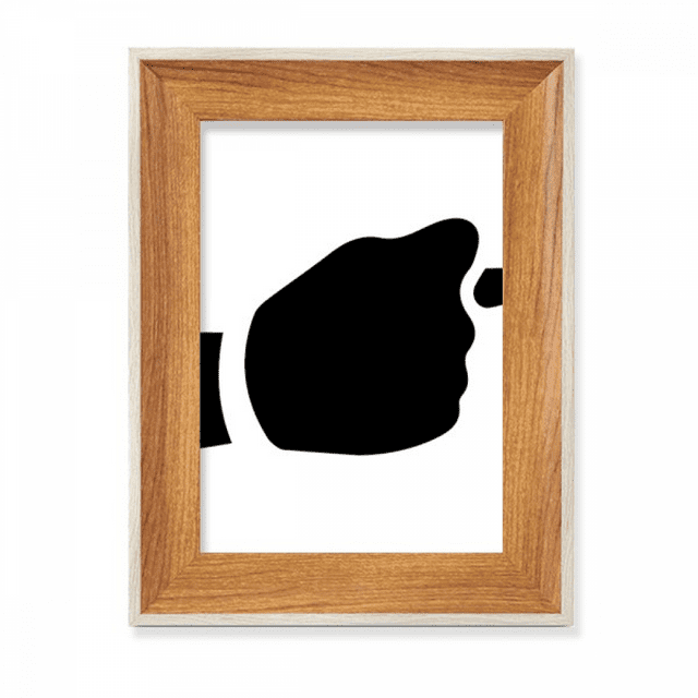 Provoke Gesture Outline Pattern Desktop Wooden Photo Frame Display Picture Art Painting Multiple Sets