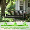 thumbnail image 6 of VEIKOUS 5FT Outdoor Hanging Porch Swing Bench with Chains for Garden and Backyard, Black, 6 of 10
