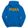 thumbnail image 1 of Pizza Humor Graphic Royal Men's Crewneck Sweatshirt Hoodie, 1 of 1