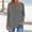 Gray, variant on YODETEY Womens Long Sleeve T Shirt, Tops under $10, Basis Classic-Fit Long-Sleeve Crewneck T-Shirt，Brown,Women's Plus S