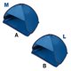 thumbnail image 5 of Soidarity Carpa de playa para exteriores, toldo de alambre de acero, parasol con soporte para teléfono, carpa de viaje para dormir, refugio para Camping, carpas Azul METRO Soidarity OD019384-01, 5 of 6