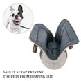 thumbnail image 5 of Small Pet Carrier for Small Dogs and Cats - Washable Semi-Open Pet Travel Tote Bag - Adjustable Strap Pet Carrier for Cat Travel Bag - 9.8 x 15.7 x 13 Inch - Beige-Brown, 5 of 7