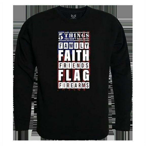 Rapid Dominance  5 Things YDMW 2 Graphic Crewneck Sweatshirt, Black - Large