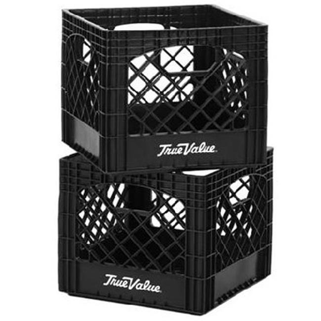 Buddeez 236603 13 x 11 in. Authentic True Value Logo Milk Crate