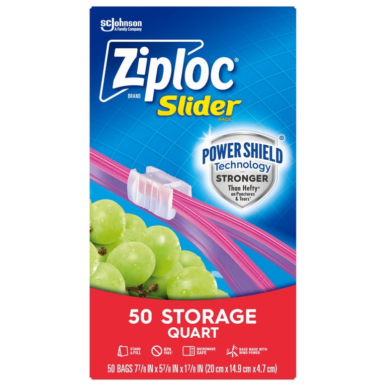 Ziploc Slider Quart Food Storage Bags, 50 Count photo 7