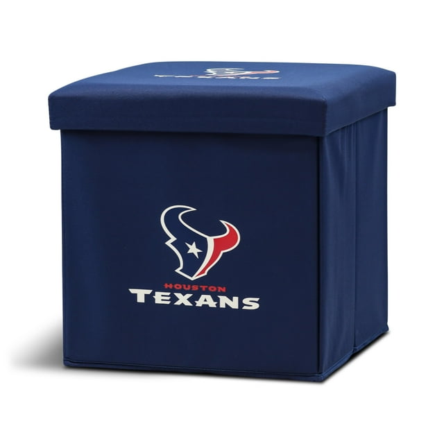 Franklin Sports Nfl Houston Texans Otomana De Almacenamiento Con Tapa Desmontable 14 X 14 X 14 - Pulgadas