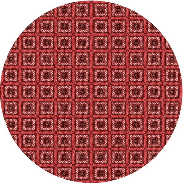 Ahgly Company Tapis d'Intérieur Lavables à la Machine, Ronds de Pamplemousse de Transition, Ronds de 6 Pi