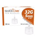 thumbnail image 1 of Pen Tips GLUCO-CARE, 32 g x 5 mm, ajuste universal, 100 unidades, estériles, 1 of 8