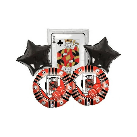 Casino party balloon decoration cards theme, roll the dice party, Vegas party, gambling night decoration